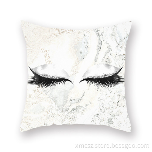Gold sliver foil customized cushion covers